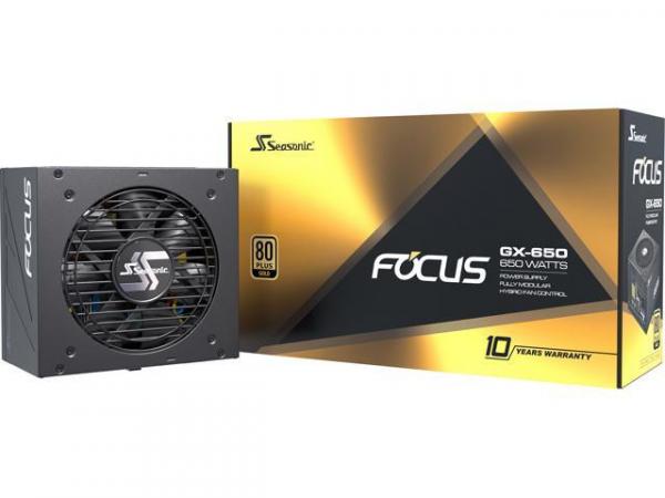SEASONIC Focus GX-650 ~ 650W, 80 PLUS Gold, modulaarinen ATX-virtalähde