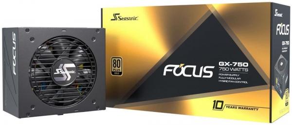 SEASONIC Focus GX-750 ~ 750W, 80 PLUS Gold, modulaarinen ATX-virtalähde