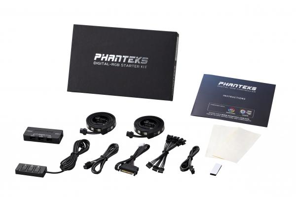 Phanteks Digital RGB LED Starter Kit, Controller, 2x LED-Strip