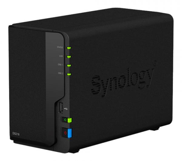 Synology DS218, 2-Bay SATA 3G, Realtek 4C 1.4GHz, 2GB RAM, 1x GbE LAN, 2xUSB 3.0