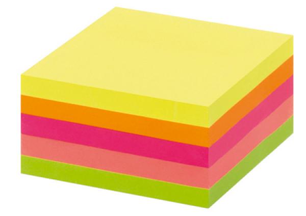 Office Depot viestilappuja Sticky Notes Neon Cube 50x50mm sis. 250kpl viestilappuja