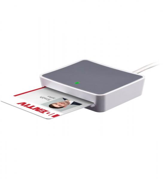 Ulkoinen USB-liitäntäinen älykortinlukija/henkilökortinlukija/Smart Card reader/lukija, kosketus, IDENTIV uTrust 2700R Contact/kosketus