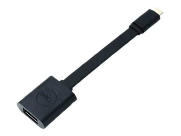 Dell - USB cable - USB-C (M) to USB Type A (F) - USB 3.1 - 13.1 cm - black