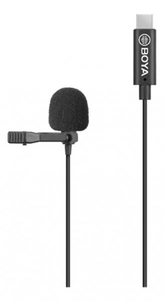 BOYA Digital Lavalier Microphone for Android/USB type-C devices, black