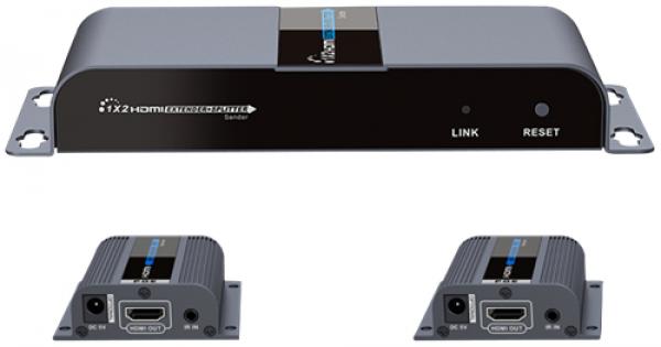 Deltaco LKV712 HDMI-vahvistin ja -jakaja CAT6