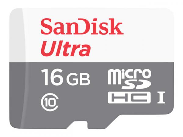 SanDisk Ultra microSDHC     16GB 80MB/s Cl. 10 SDSQUNS-016G-GN3MN