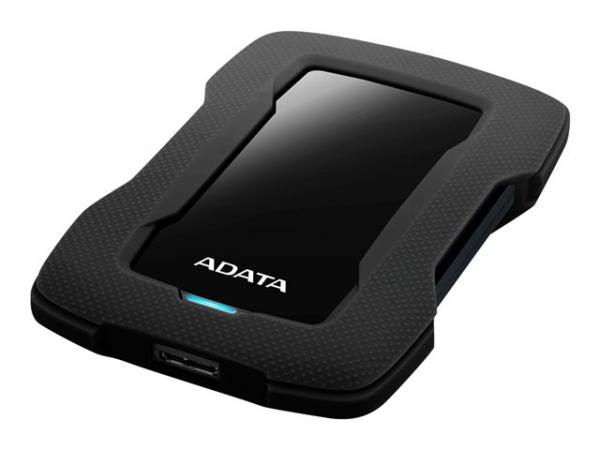 ADATA HD330 - Kiintolevyasema - 1TB - ulkoinen (kannettava) - USB 3.1 - AES 256 bittiä - musta