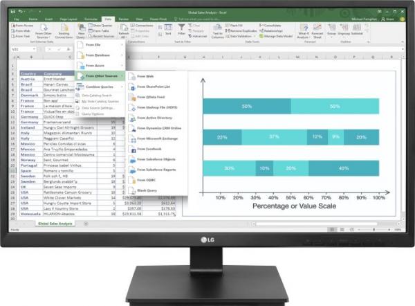 LG Monitor 27BK550Y-B LCD-näyttö 68,58 cm (27 ") tumma antrasiitti