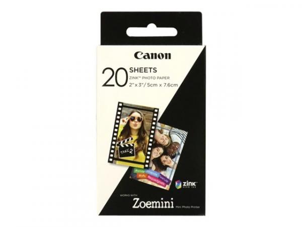 CANON ZINK PAPER ZP-2030 20 SHEETS