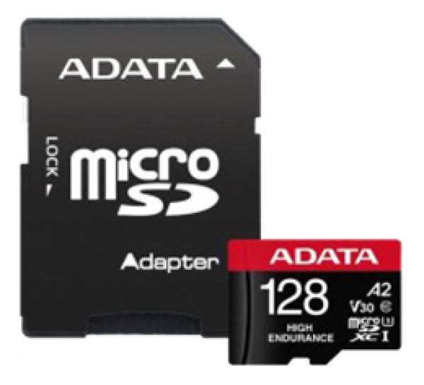 ADATA 128GB UHS-I U3 V30S(R:100MB/s/W:70MB/s) HIGH MicroSD w/adapter