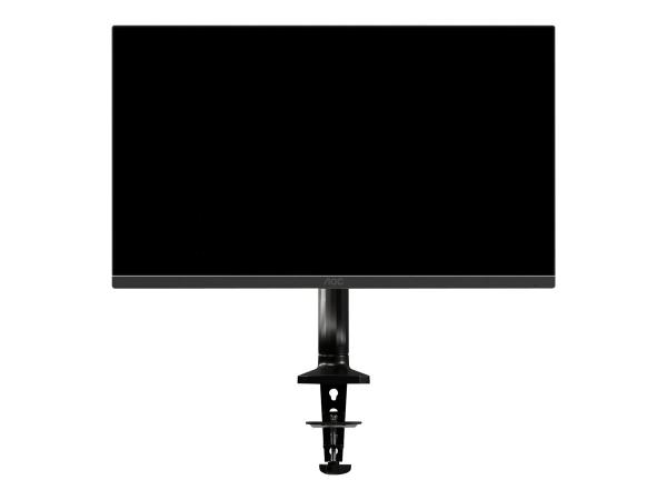 AOC AS110D0 - Desk mount for LCD display (adjustable arm) - aluminum alloy - black - screen size: up to 27"
