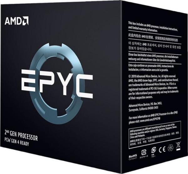 AMD Epyc 7742, 64x 2,25GHz, pakattu ilman jäähdytinä