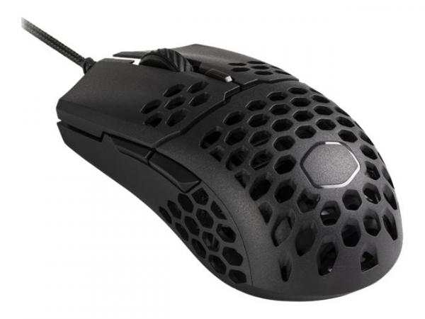 Cooler Master MasterMouse MM710 - Mouse - right and left-handed - optical - 6 buttons - wired - USB - white glossy