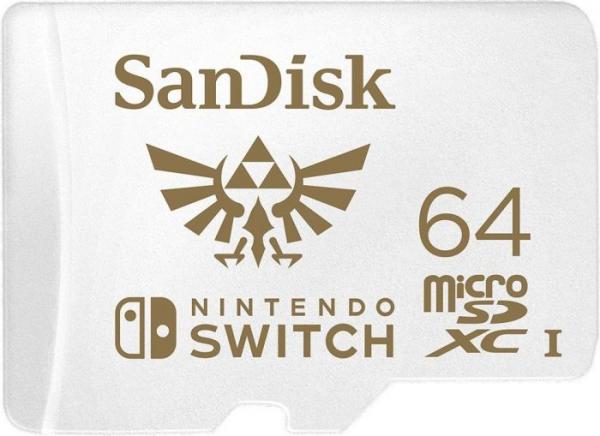 SanDisk MicroSDXC Nintendo Switch 64GB UHS-I, 100/60