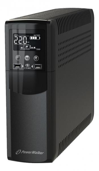 PowerWalker VI 800 CSW - UPS - AC 170-280 V - 480 watt - 800 VA 9 A/h - USB - lähtöliittimet: 4