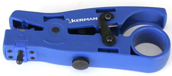Kaapelin kuorintatyökalu, säädettävä terä sininen
