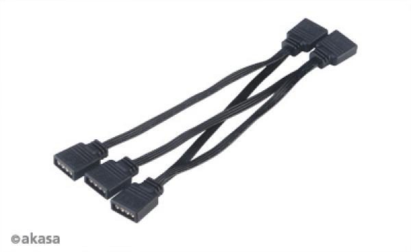 Akasa 4-in-1 RGBLEDconnector multiplier cable