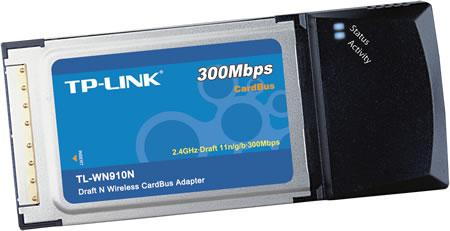 TP-LINK PC CardBus-kortti, max 300Mbps, 802.11n