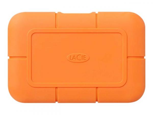 LaCie Rugged SSD STHR500800 - Puolijohdeasema - salattu - 500 GB - ulkoinen (kannettava) - USB 3.1 Gen 2 / Thunderbolt 3 (USB-C liitin) - Self-Encrypting Drive (SED)