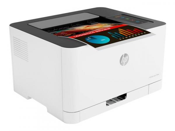 HP Color Laser 150nw - Tulostin - väri - laser - A4/Legal - 600 x 600 pistettä/tuuma - jopa 18 sivua/min (mono) / jopa 4 sivua/min (väri) - kapasiteetti: 150 arkkia - USB 2.0, LAN, Wi-Fi(n)
