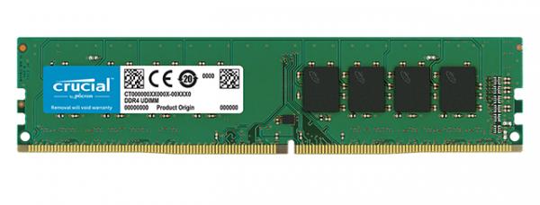 Crucial 16GB DDR4 2666 MT/s DIMM 288pin DR x8 unbuffered