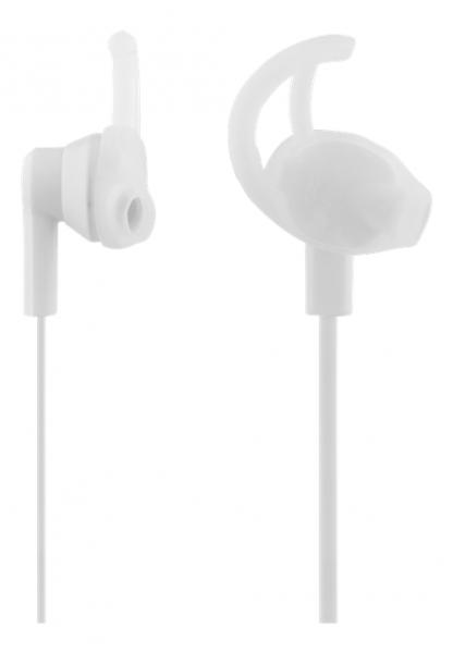STREETZ kuulokemikrofoni, stay-in-ear, vastauspainike, 3,5 mm, 1,2 m kaapeli, valkoinen