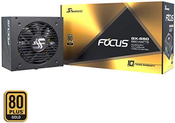 SEASONIC Focus GX-550 ~ 550W, 80 PLUS Gold, modulaarinen ATX-virtalähde