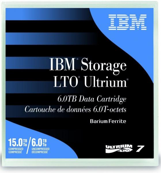 IBM Storage 1x LTO ULTRIUM LTO7, LTO-7 TAPE CUSTOM LABEL 6TB Data Cartridge (uncompressed), 15TB (compressed)