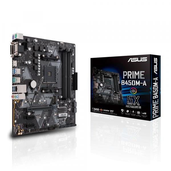 ASUS PRIME B450M-A, mATX-emolevy