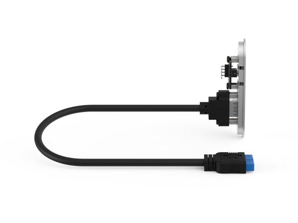 Streacom Front I/O Module USB Type-A, musta
