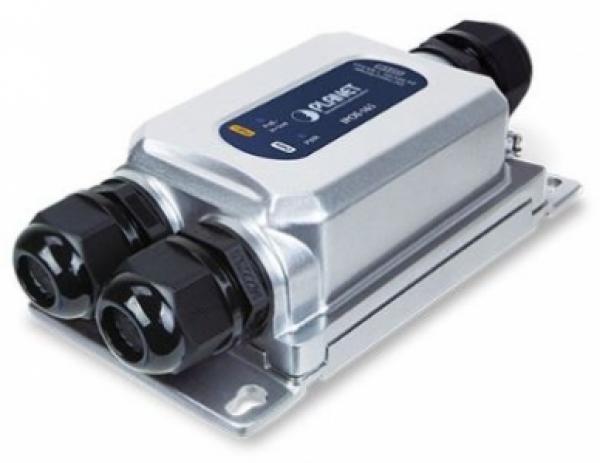 Industrial PoE Injector/Extender IP67 1x PoE+ -40C...+75C 30W