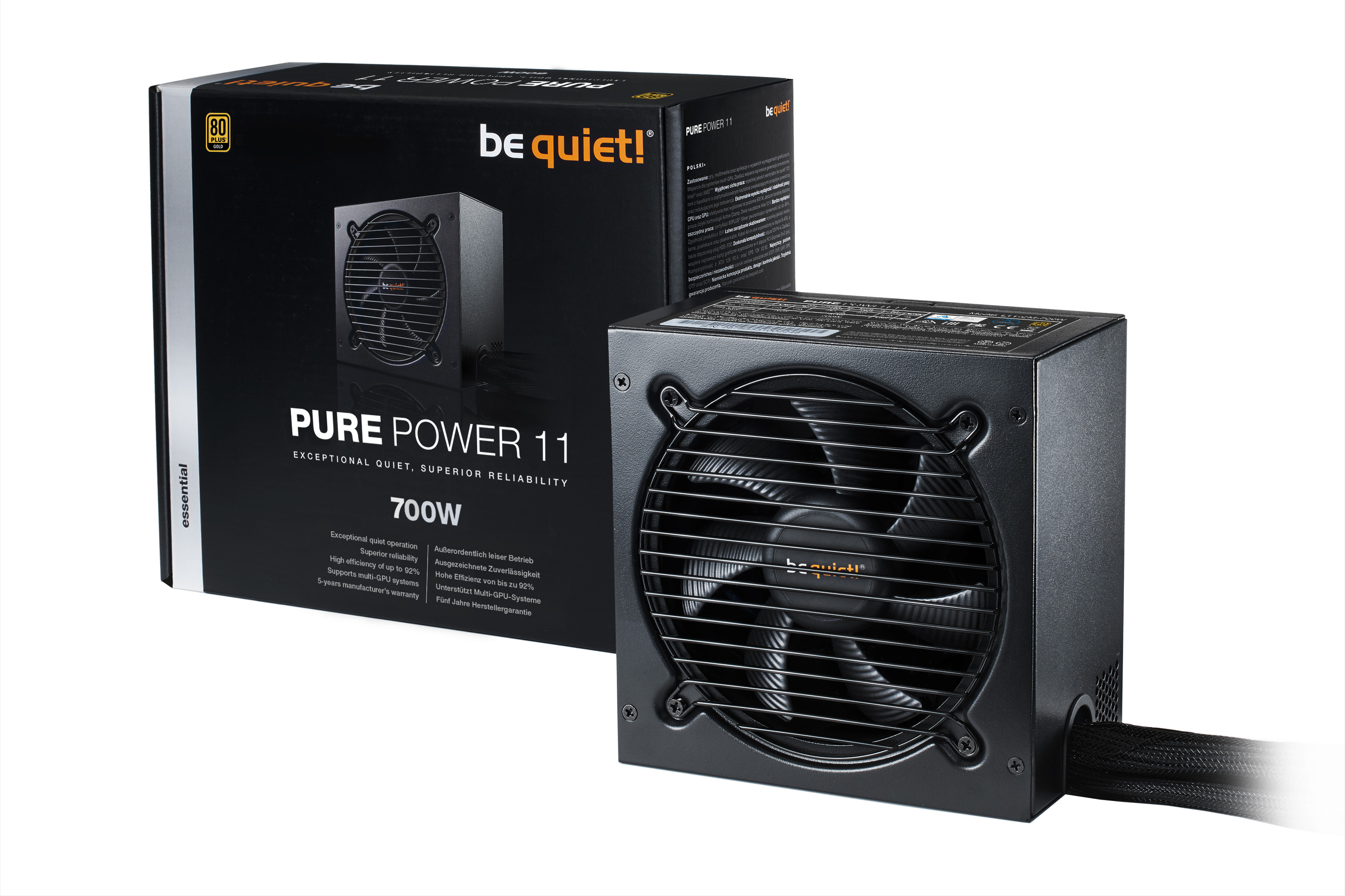 be quiet! Pure Power 11 700W, 80PLUS Bronze, activePFC