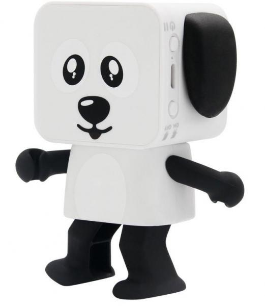 Mini Dancing Dog Bluetooth Speaker White / black