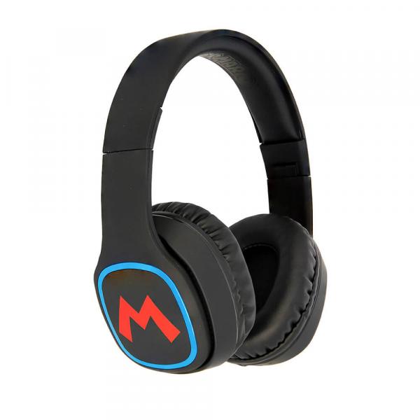 SUPER MARIO Langattomat kokoontaittuvat Bluetooth kuulokkeet. Teen Bluetooth Over-Ear 100dB  langaton Mario Icon