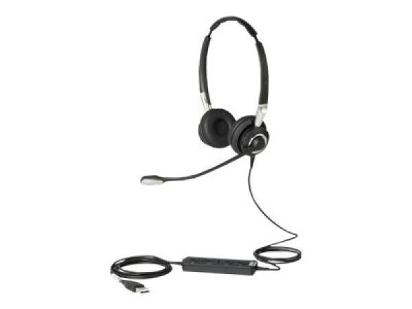 JABRA BIZ 2400 Duo USB NEXT GENERATION Type: 82 E-STD Noise-Cancelling USB connector with mute-button and volume control Microphone