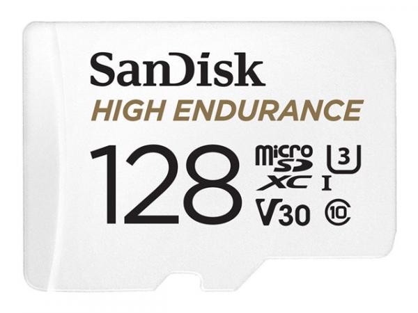 SanDisk High Endurance - Flash-muistikortti (microSDXC to SD -adapteri sisältyvä) - 128 Gt