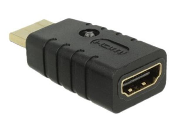 Delock Adapter HDMI-A male > HDMI-A female EDID Emulator. HDMI emulaattori