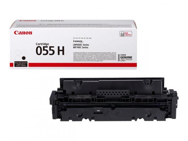 CANON Cartridge 055 H BK / Black, Suuri kapasiteetti, Musta, Tuotto: Jopa 7600 sivua