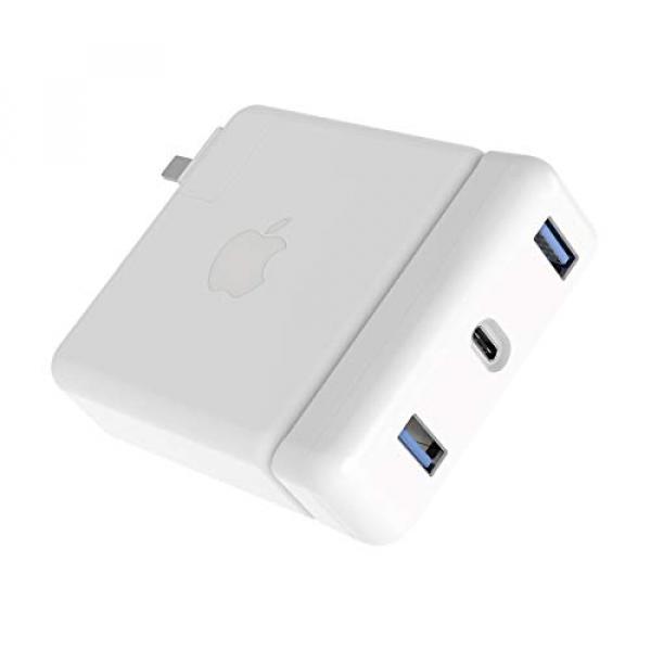 Hyper - Hyperdrive USB-C Hub for MacBook 87W Power Adapter