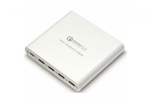 HyperJuice - 80W USB-C Charger with 4 x QC 3.0 USB (White EU)