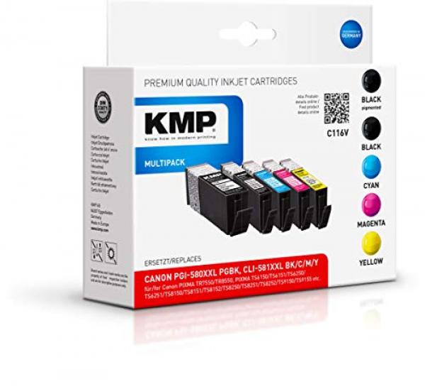 KMP C116V Multipack. Canon PGI-580/CLI-581 XXL BCMY