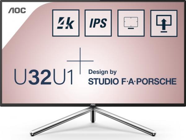 AOC U32U1 31.5 3840 x 2160 HDMI DisplayPort USB-C 60Hz Pivot