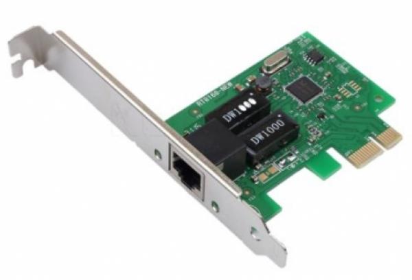 Gigabit Ethernet NIC 10/100/1000 PCI Express Realtek + Low-Profile Bracket