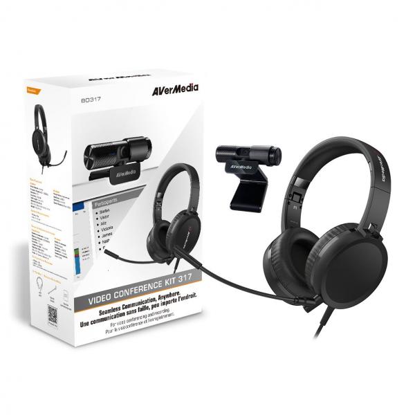AVerMedia-videoneuvottelusarja 317 (BO317), verkkokamera + kuulokkeet