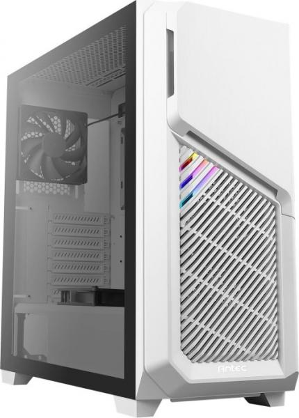 Antec DP502 FLUX Mid Tower PC -pelikotelo karkaistua lasia, valkoinen