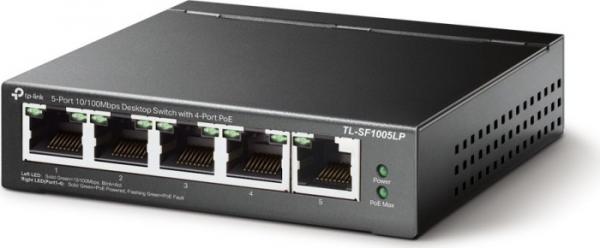TP-Link TL-SF1000 Desktop Switch, 5x RJ-45, 34W PoE