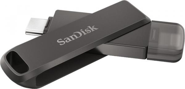 SanDisk iXpand Flash Drive Luxe 128GB, USB-C ja Lightning liittimet