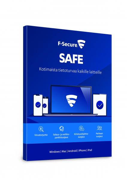 F-Secure SAFE, pilvipohjainen reaaliaikasuoja, 3 laitetta, 2 vuotta
