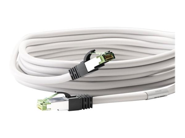 CAT 8.1 patch cable, S/FTP (PiMF), white, 5m - LSZH halogen-free, CU material
