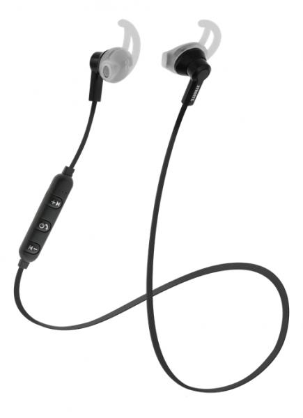 STREETZ BT-kuulokemikrofoni HL-BT303 stay-in-ear, painikkeet puheluiden ja toiston ohjaamiseen, musta